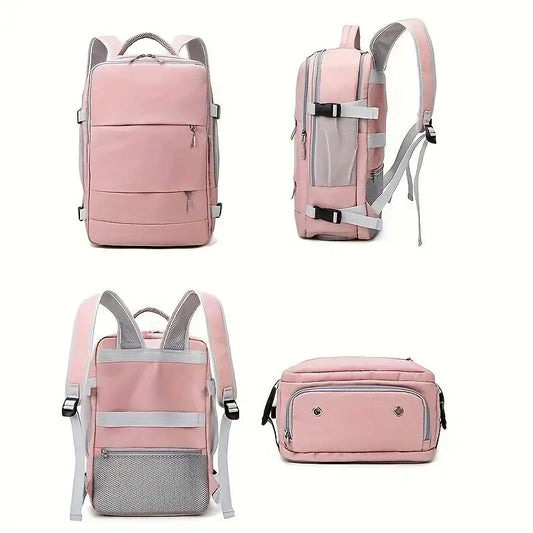 Sac à dos de voyage rose imperméable et multifonction - Sac à dos BuNO